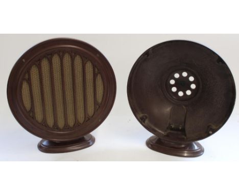 c1930 British Thomson Houston Art Deco bakelite loud speaker Type E together with a similar speaker case (2) 