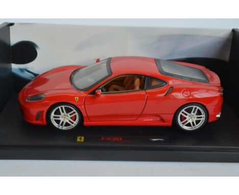 Hot Wheels Elite 1/18 scale limited edition diecast Ferrari F430 Spider (J8245), with poseable doors, working steering, detai