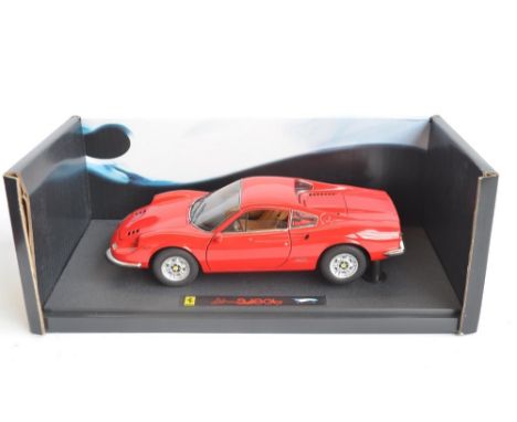 Hot Wheels Elite 1/18 scale limited edition diecast Ferrari Dino 240GT N2044, with poseable doors, working steering, detailed