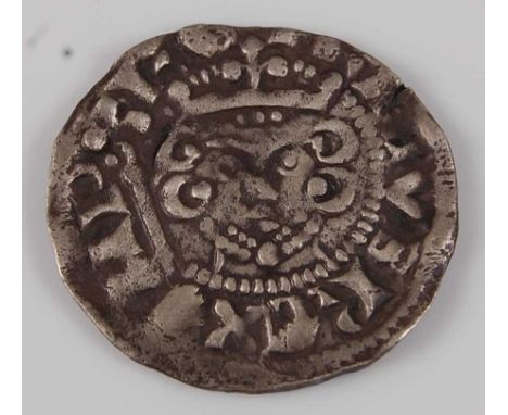 England, Henry III (1216-1272) silver penny, London mint, obv; King holding sceptre, rev; long cross with pellets in angles. 