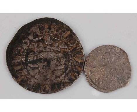 England, Edward I (1272-1307) silver penny, Bury St Edmunds mint, obv; crowned facing bust, rev; long cross with three pellet