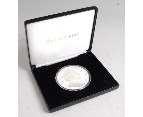 Great Britain, Jubilee Mint, Elizabeth II British Virgin Islands 5oz silver proof coin, boxed (lacking certificate.) (1)