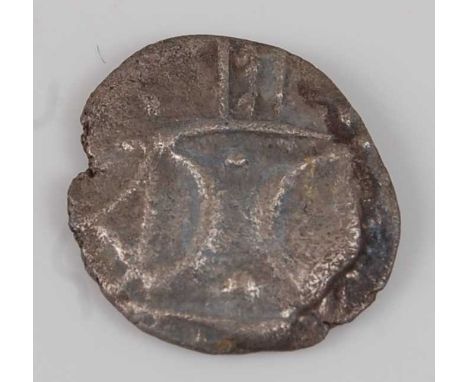 Celtic Iceni, AR Unit, 1st century, obv; two opposed crescents, rev; horse. (1)