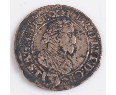 Europe and World, a collection of coins to include Austria 1626? 3 Kreuzer, Austrian States 3 Kreuzer, Belgium 1868 5 Franc, 