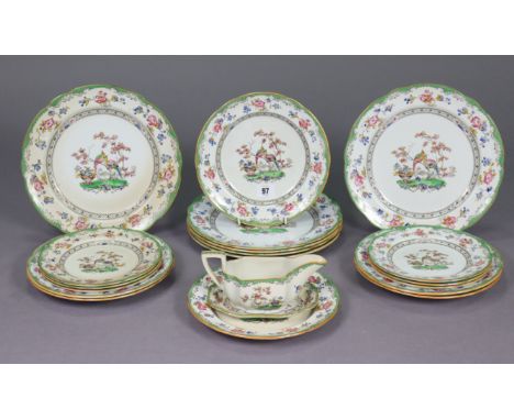 A Copeland Spode “Eden” eighteen-piece part dinner service.