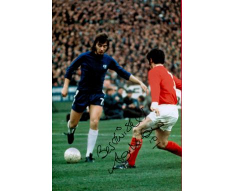 Alan Hudson Signed Chelsea 8x12 Photo. Good condition. All autographs come with a Certificate of Authenticity. We combine pos