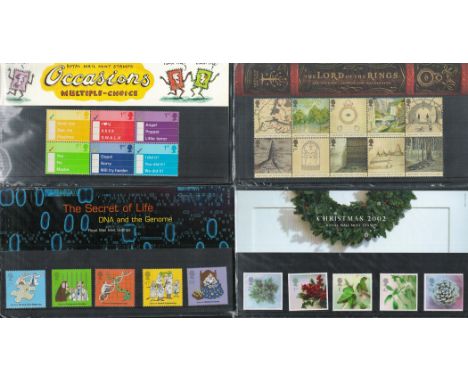 13 Booklets of Royal Mail Mint Stamps Collection of different categories, Unopened. Different packs include Hm Queen Elizabet