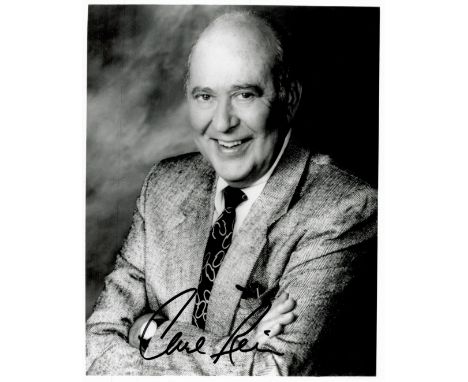 Carl Reiner signed 10x8 black and white photo. Carl Reiner (March 20, 1922 - June 29, 2020) was an American actor, comedian, 