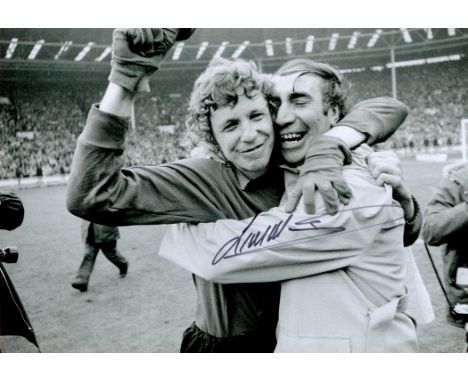 Jimmy Montgomery signed Sunderland1973 FA Cup Winners 12x8 black and white photo. Jimmy Montgomery BEM (born 9 October 1943) 