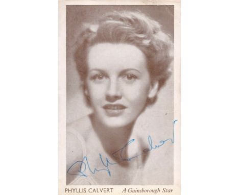 Phyllis Calvert signed 6x3 vintage black and white photo. Phyllis Hannah Murray-Hill (née Bickle; 18 February 1915 - 8 Octobe