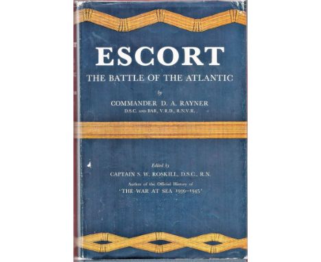 Peter Pittam MBE (HMS Helford 1943) Signed Book Titled Escort-Battle of the Atlantic. Signed twice, once in 1955 and again in