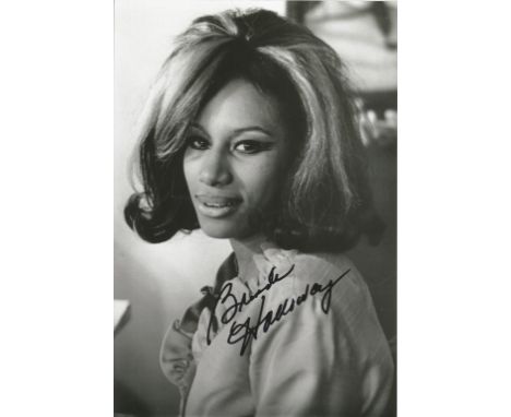 Singer-songwriter Brenda Holloway signed 12x8 black and white photo. Brenda Holloway is an American singer and songwriter, wh