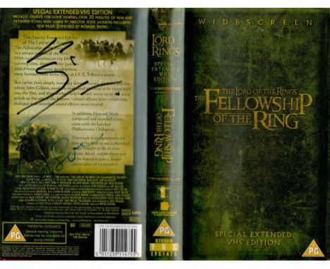 Lord Of The Rings VHS in Case titled The Lord of The rings-Fellowship Of The Rings Multi Signed by Viggo Mortensen (Aragorn) 