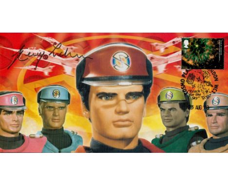 Gerry Anderson Thunderbirds Creator and Author signed Thunderbird themed First Day cover. Limited Edition 637 of 1500. Cosmo 