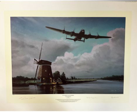 Richard Taylor Multi Signed colour 30x24 Print Titled On Course For The Mohne. Limited Edition 17/350. Handsigned in Pencil b
