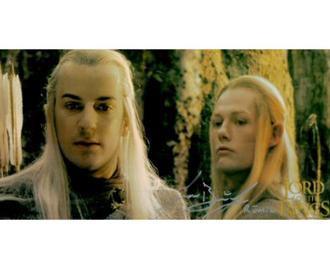 Jorn E. Benzon (Rumil) Handsigned 12x6 Colour Photo of himself onset Lord of The Rings. Superb Signature. Good condition. All