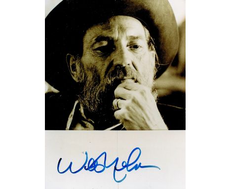 Willie Nelson signed 7x5 sepia vintage photo. Willie Hugh Nelson (born April 29, 1933) is an American musician, actor, and ac