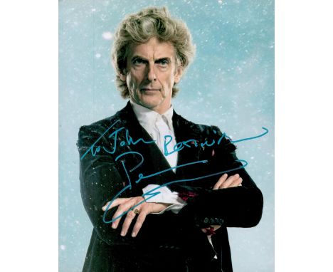 Peter Capaldi signed 10x8 colour photo dedicated. Peter Dougan Capaldi ( born 14 April 1958) is a Scottish actor, director, s