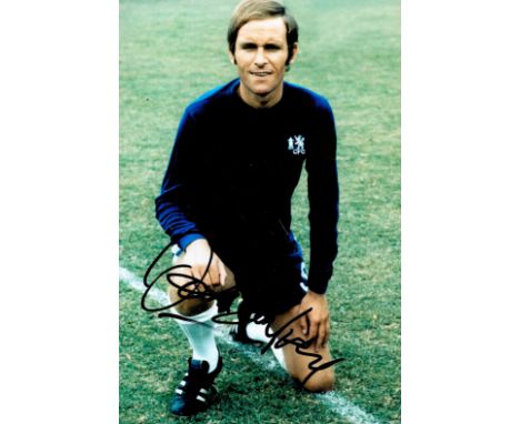 John Dempsey signed Chelsea 12x8 colour photo. John Dempsey (born 15 March 1946) is a former footballer who played from the 1