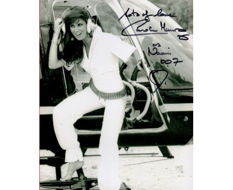 Caroline Munro signed James Bond The Spy Who Loved Me 10x8 black and white photo. Good condition. All autographs come with a 