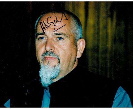 Peter Gabriel signed 10x8 colour photo. Peter Brian Gabriel (born 13 February 1950) is an English musician, singer, songwrite