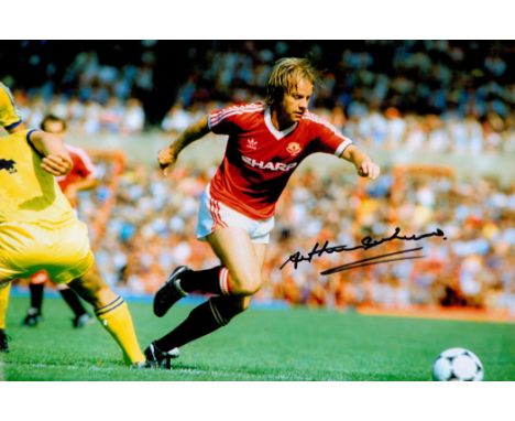 Arthur Graham signed Manchester United 10x8 colour photo. Arthur Graham (born 26 October 1952) is a Scottish former professio