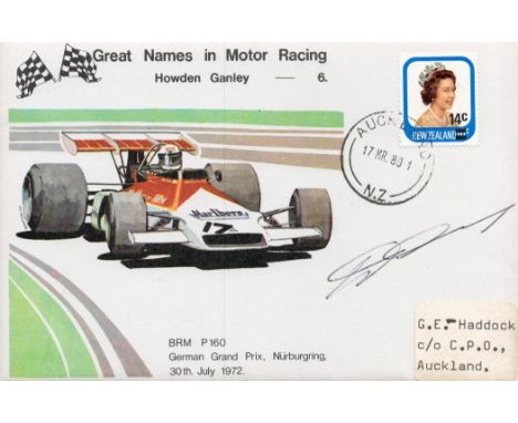 Howden Ganley Signed Grand Prix First Day Cover. Good condition. All autographs come with a Certificate of Authenticity. We c