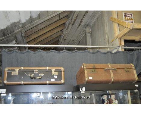 Two vintage suitcases