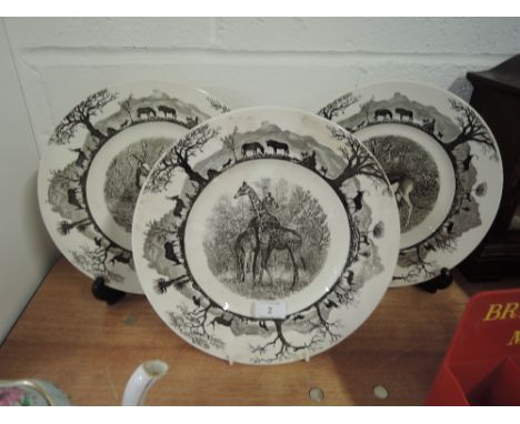 A selection of vintage Wedgwood display plates Rhodesia Kruger National park series