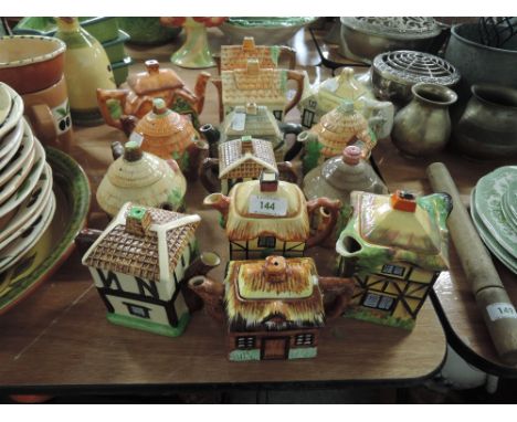 A selection of vintage cottage ware design teapots and similar