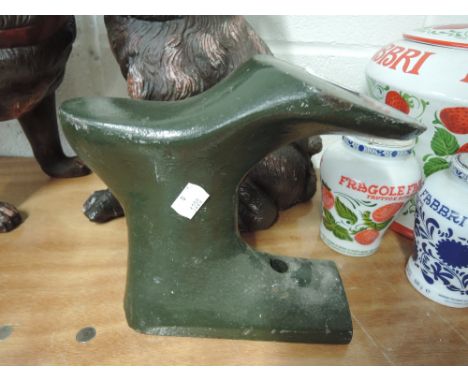A vintage heavy cast cobblers last or shoe mould