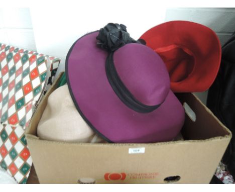 A selection of vintage ladies hats various sizes and styles