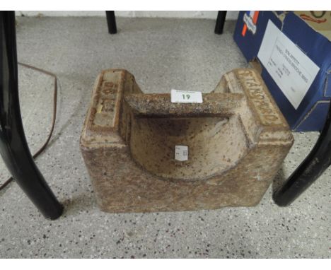 A large vintage cast weight by Standard 56 Lbs