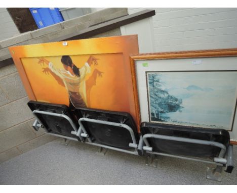 A modern print on board