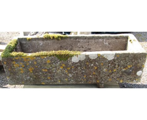 A good rectangular natural stone trough 150 cm in length x 60 cm wide x 40 cm in height 