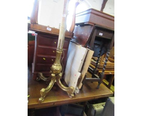 A drawer leaf dining table, together with a gateleg table, a bedside cabinet, standard lamp, bathroom mirror and coffee table