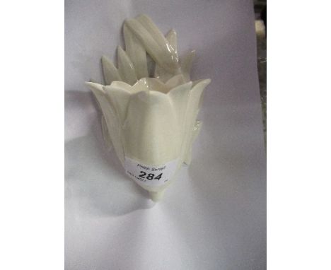 A Royal Worcester lily wall pocket, shape number G82