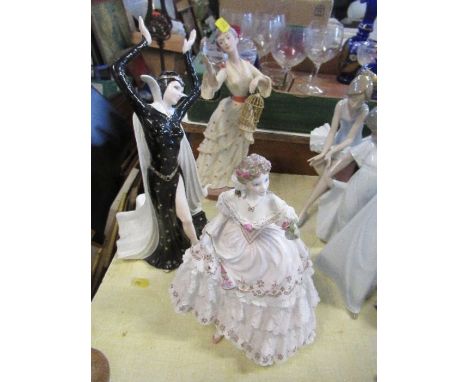 A Boehm limited edition figure, American ladies, Penelope, together with a Wedgwood Galaxy Collection Queen of the Night limi