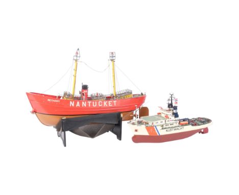A "Nantucket" Light Ship, and a "Kustwacht" Dutch Naval ship, both are remote-controlled but neither has a remote control pre