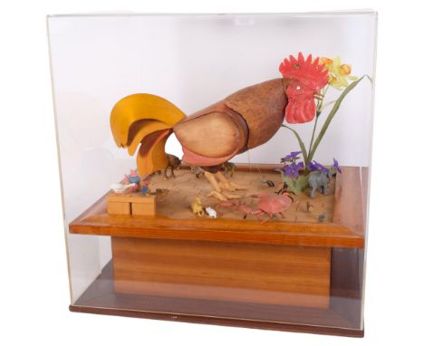 A scratch-built automaton "the bee on the comb", by Terry Short 1985.  He was a finalist in a competition launched by the aut