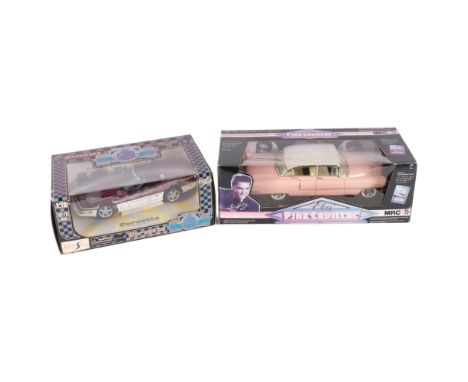 An MRC 1/18 scale diecast Collector's model of Elvis's pink Cadillac, 1955, authorised by Graceland and Elvis Presley Enterpr