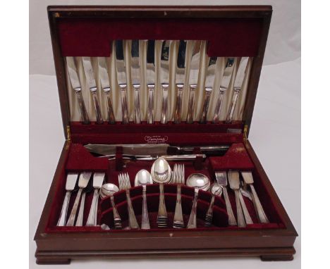 A canteen of silver plated flatware for six place settings
