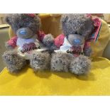 2 x Adorable Tatty Teddy Cute Girlfriend Plush Bears Perfect Gift!