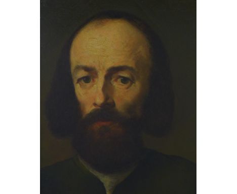 Head and shoulders portrait of a bearded gent, unsigned, 31 x 37cm 