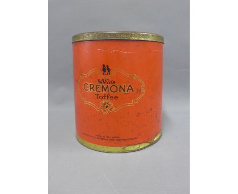 Vintage Wilkins Cremona Toffee tin and cover, 28cm high 