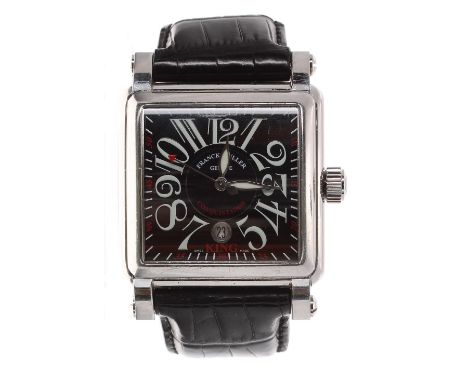 Frank Muller Geneve Master of Complications King Conquistador Cortez automatic stainless steel gentleman's wristwatch, ref. 1