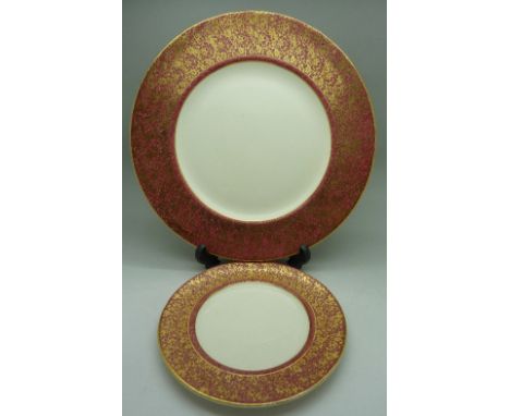 Two Royal Staffordshire Clarice Cliff plates
