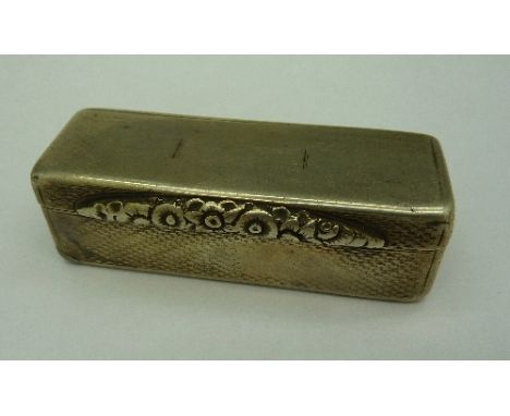 A Georgian silver snuff box, Birmingham 1819, weight 60g