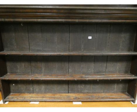 5' antique oak dresser shelf back 