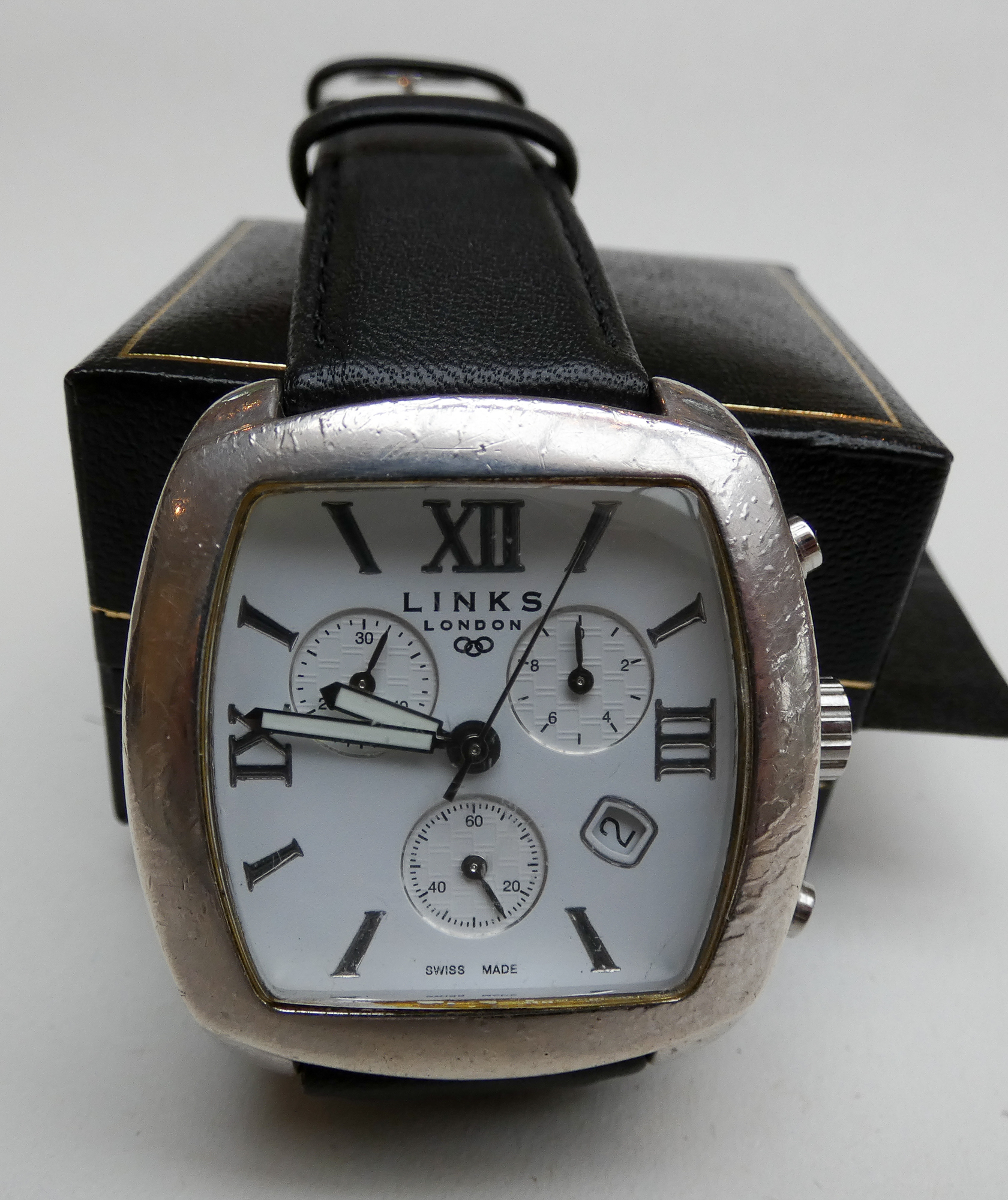 Modern Links of London sterling silver cased gentleman's wrist watch